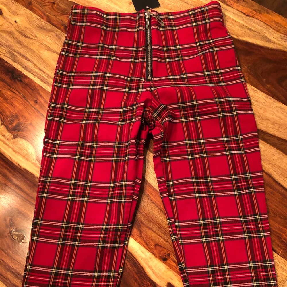Red Plaid Pants